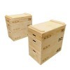 Jerk Block RAW SET Plyo wooden boxes for training -