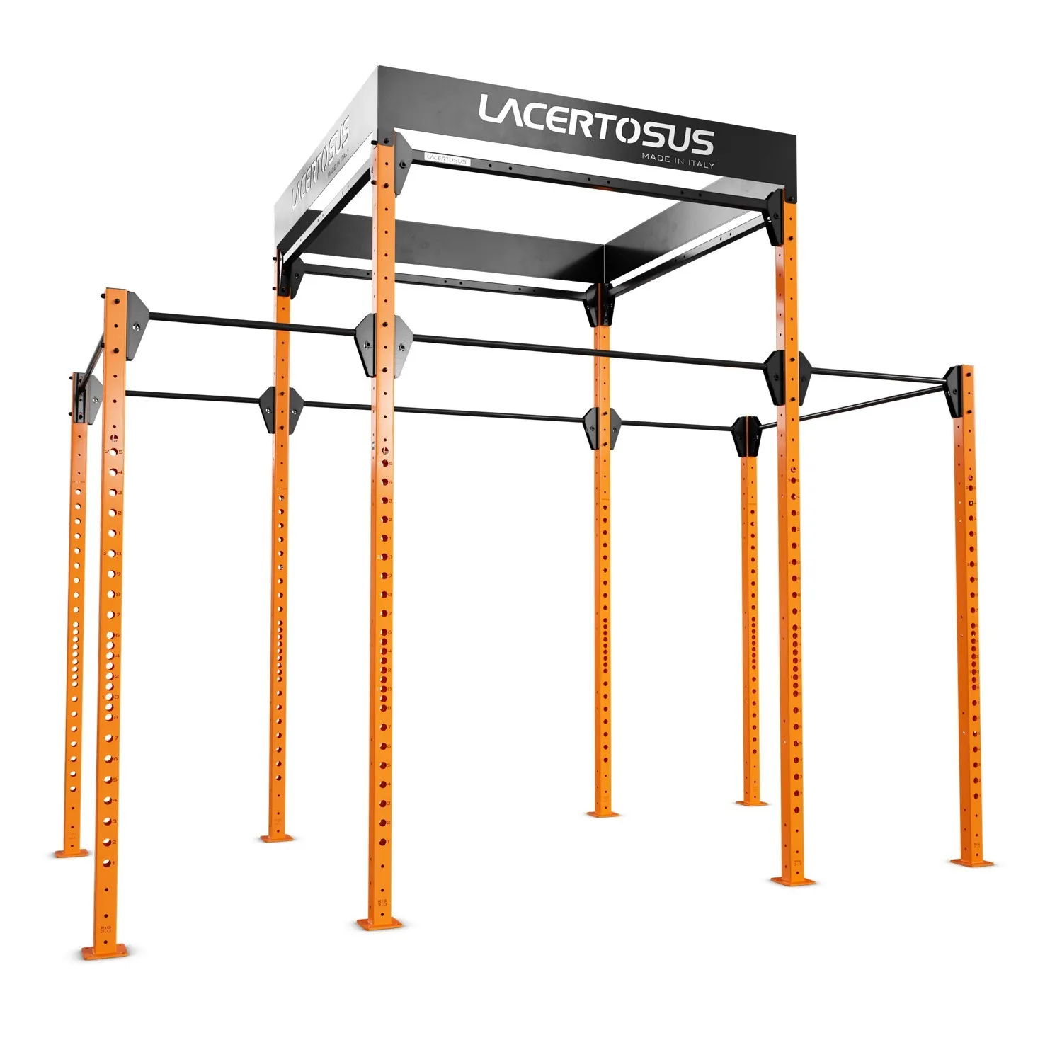 Rastrelliera rack autoportante 3 ripiani porta attrezzi palestra